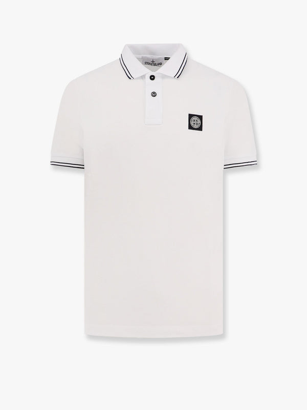 Stretch organic cotton polo shirt