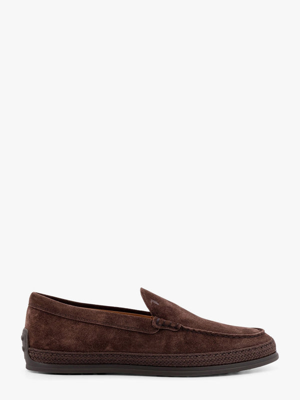 Tod'S Suede Loafer With Engraved Logo