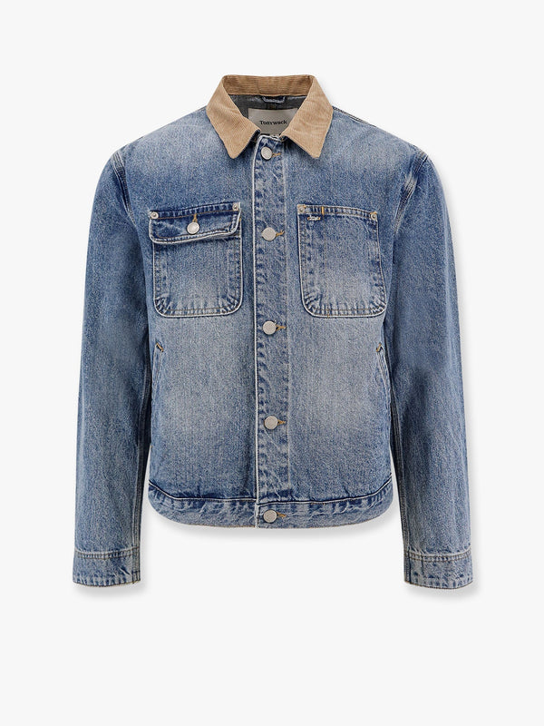 Work washed denim jacket