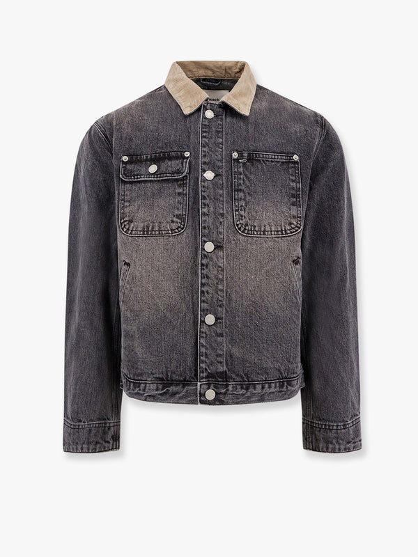 Work washed denim jacket