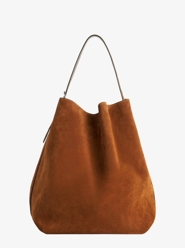 Suede shoulder bag