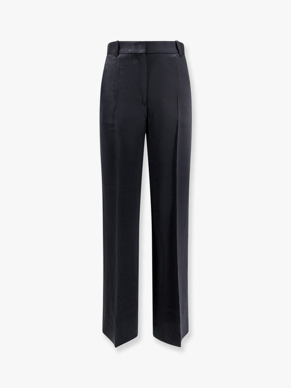 Viscose blend trouser with slits