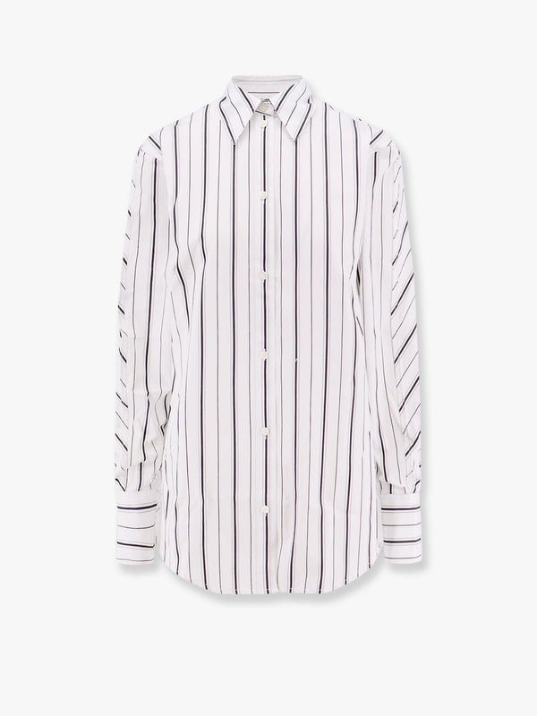 Organic cotton shirt with striped motif