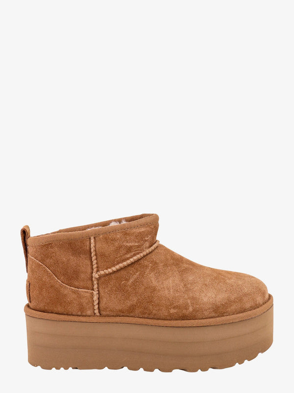 Classic ultra mini platform suede ankle boots