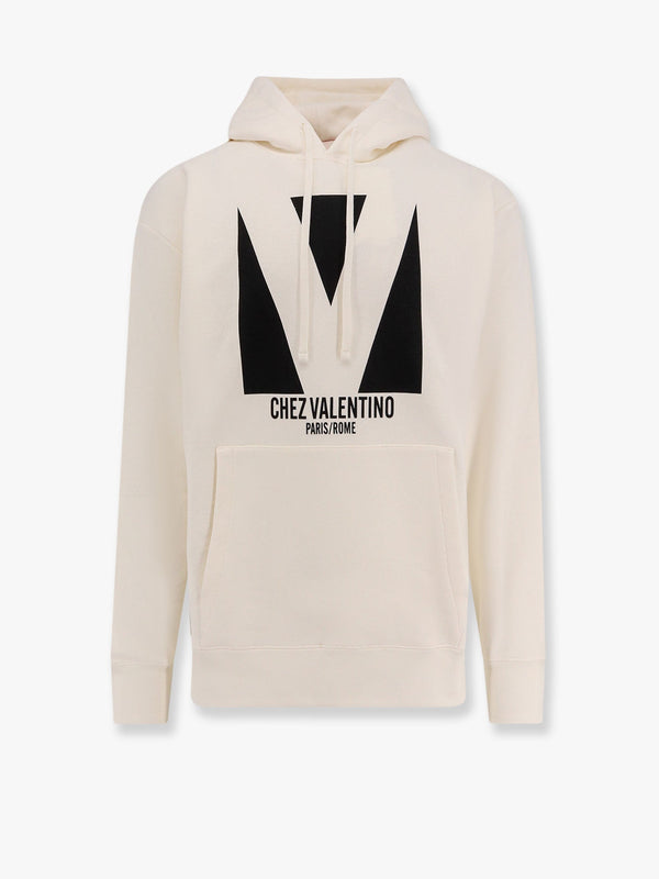 Cotton sweatshirt with chez valentino print
