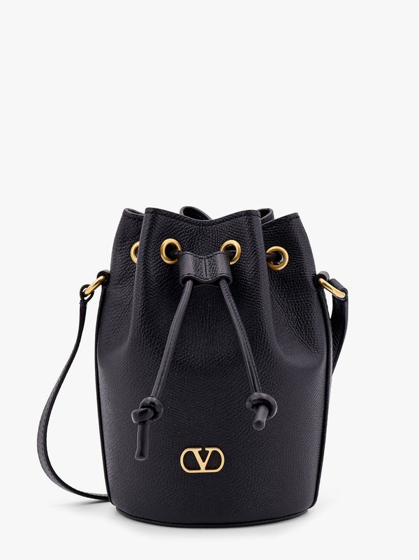 Valentino garavani leather bucket bag