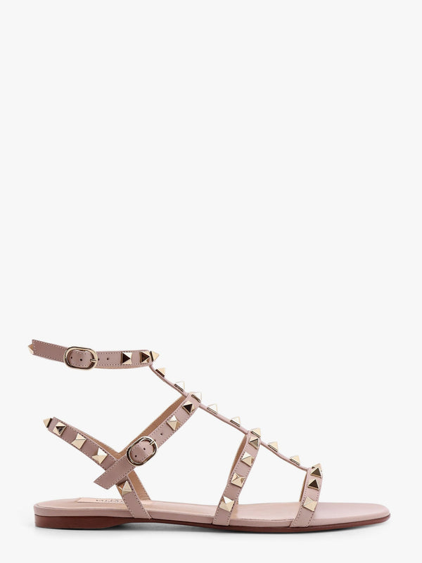 Valentino garavani rockstud leather sandals with iconic all-over studs