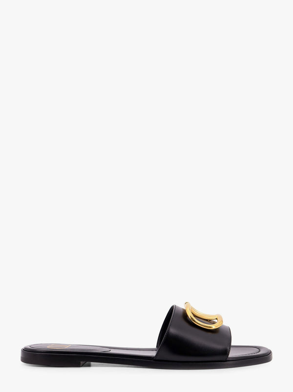 Valentino garavani leather sandals  with vlogo signature