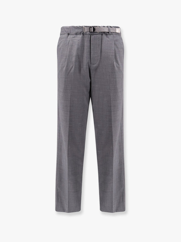 Alex wool blend trousers with enamelled detail