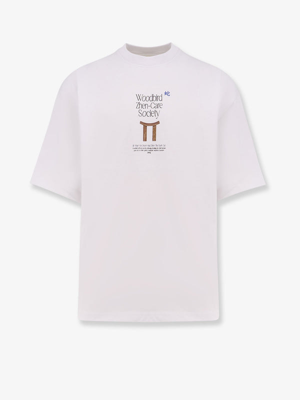 Organic cotton T-shirt with logo print<BR/>