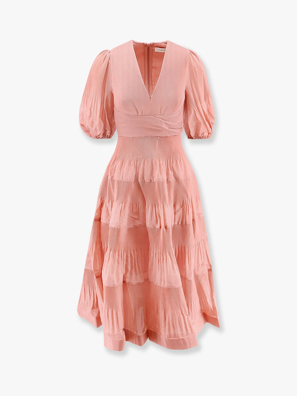 Pleated long dress