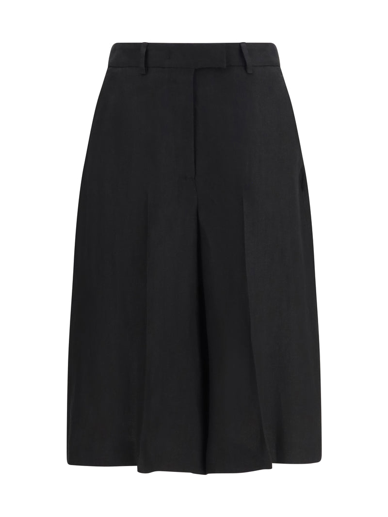 Lardini Lardini Straight-leg Bermuda Shorts Black Women - World Class Fashion