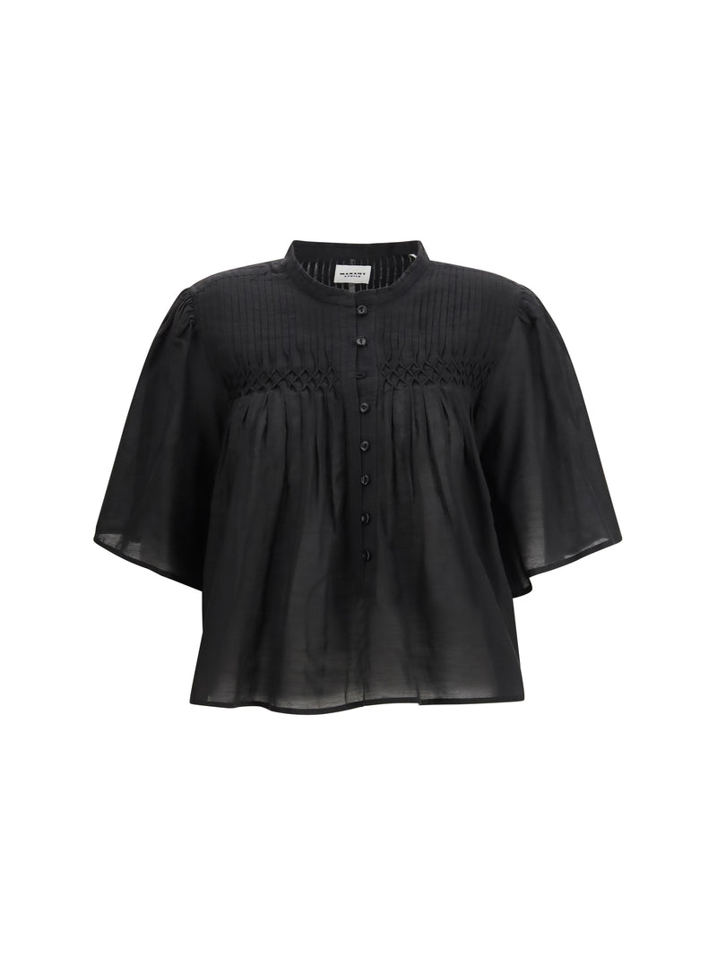 Marant Étoile Marant Étoile Cotton Shirt Black Women - World Class Fashion