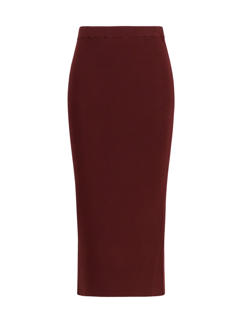 Max Mara Weekend Max Mara Weekend Falda lápiz midi Berry - World Class Fashion