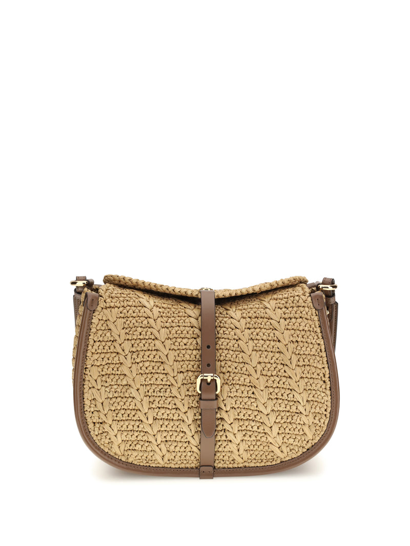Etro Etro Raffia Crochet Pony Shoulder Bag Y0412 - World Class Fashion