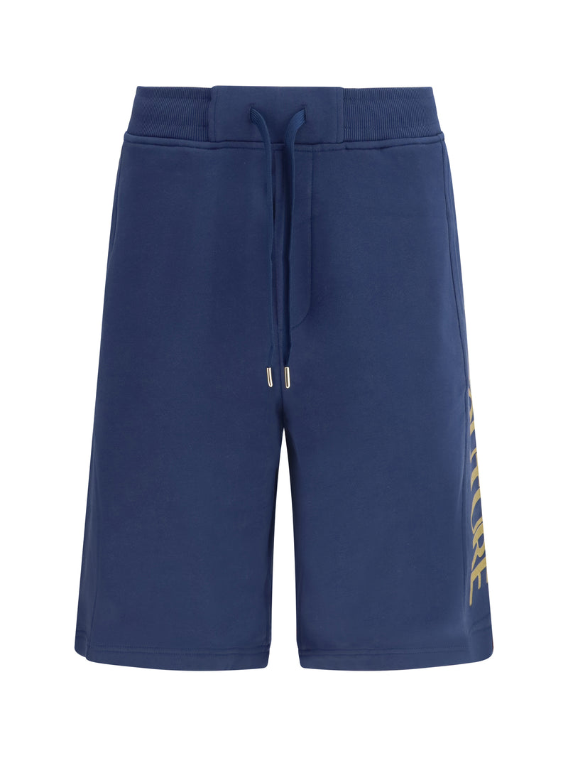 Versace Jeans Couture Versace Jeans Couture Logo-detail Shorts Ocean/Gold - World Class Fashion