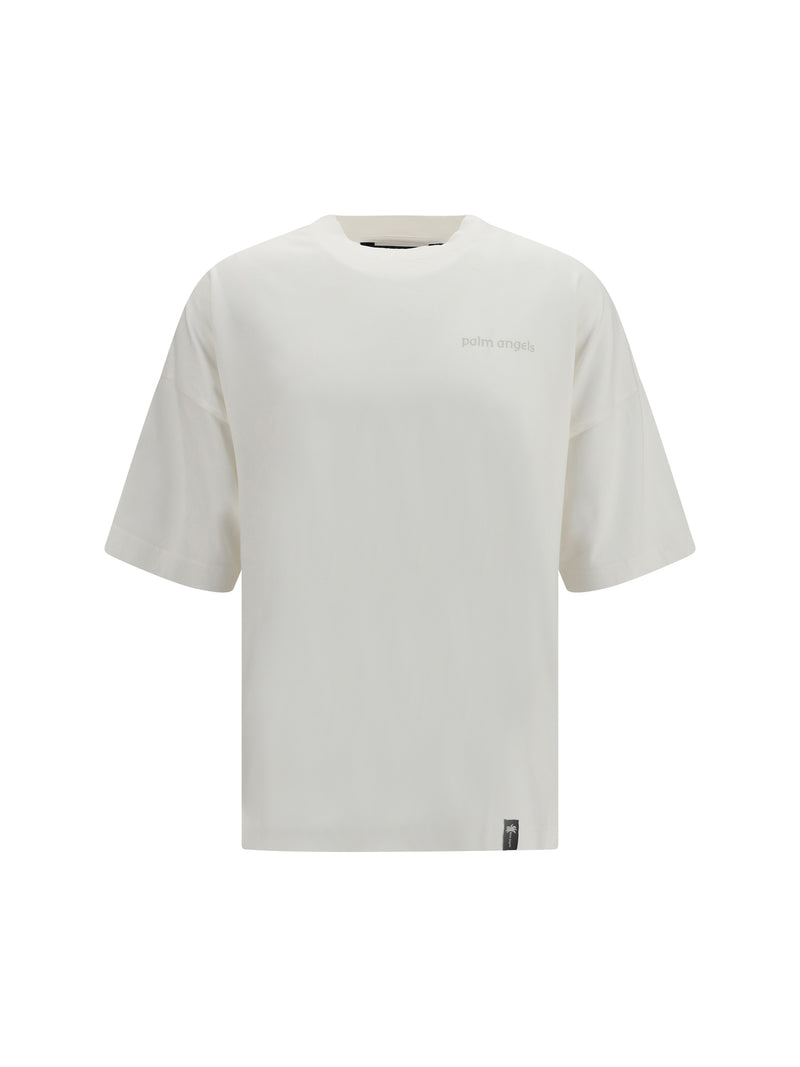 Palm Angels Palm Angels Devil Loose T-shirt Off White Light Grey - World Class Fashion