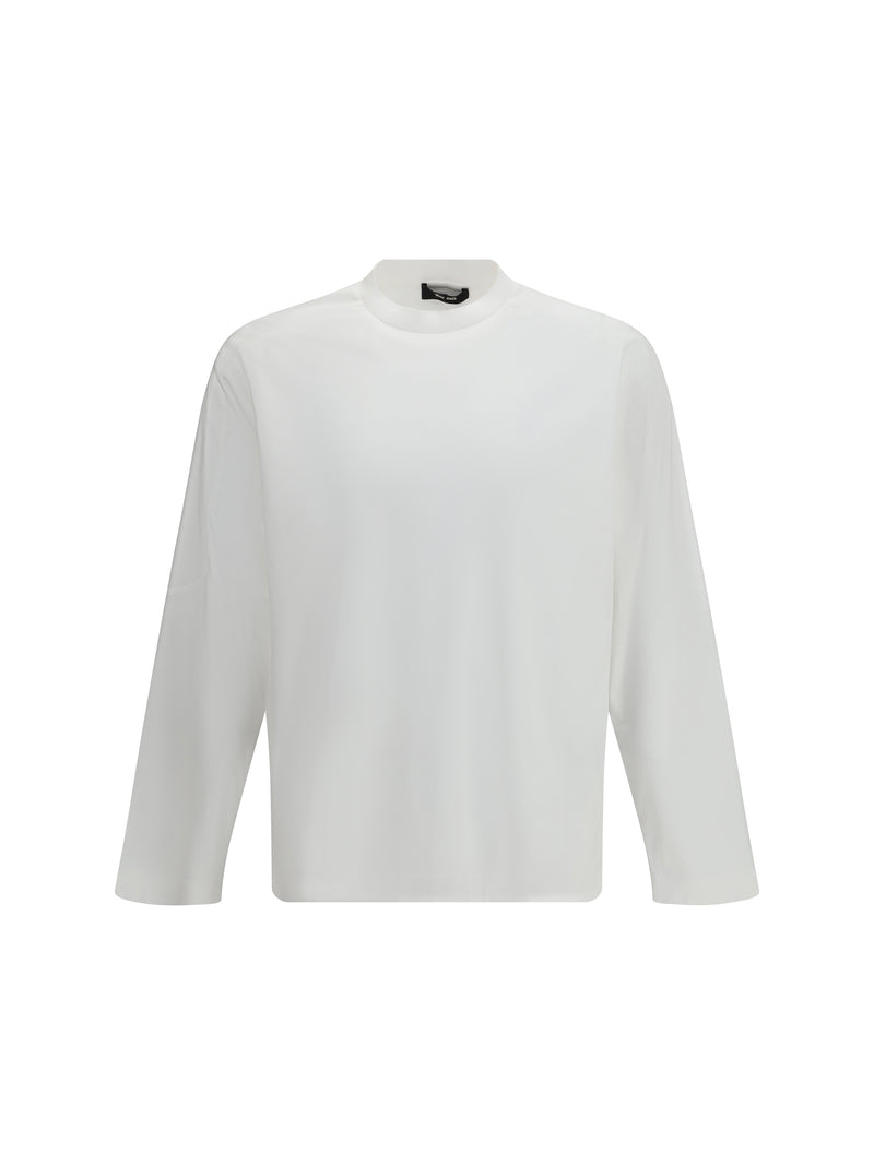 Laminar Laminar Long-sleeved Crew Neck T-shirt Bianco - World Class Fashion