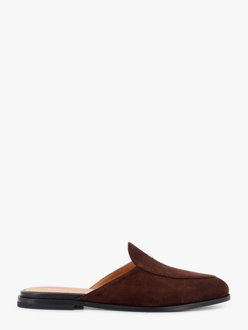 Dior Dior Antibes Suede Mules Sandals Brown - World Class Fashion