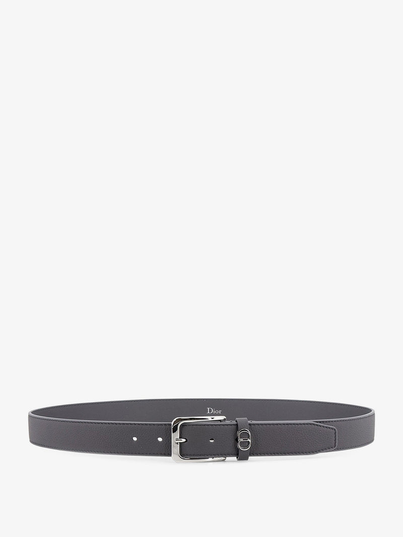 Dior Dior CD Icon Leather Belt Grey - World Class Fashion
