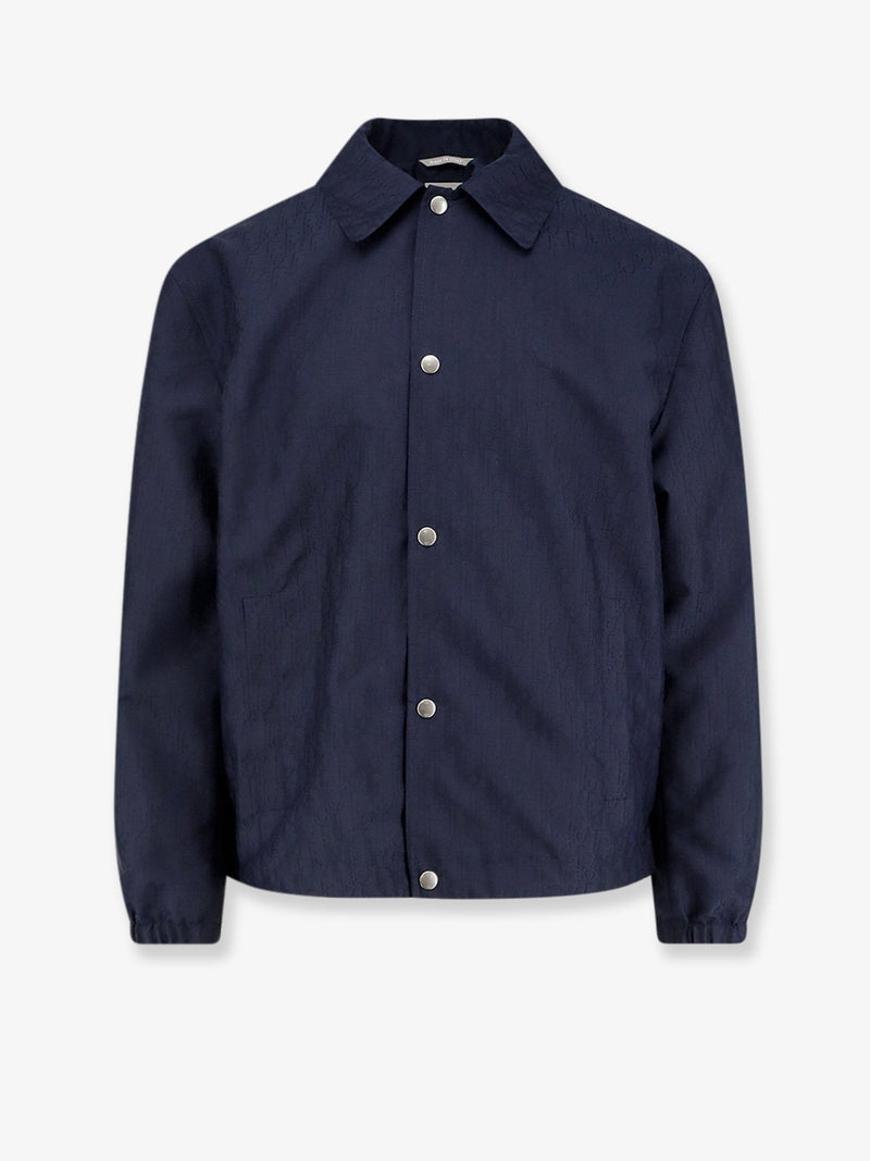 Dior Dior Oblique Technical Jacquard Coach Jacket Blue - World Class Fashion
