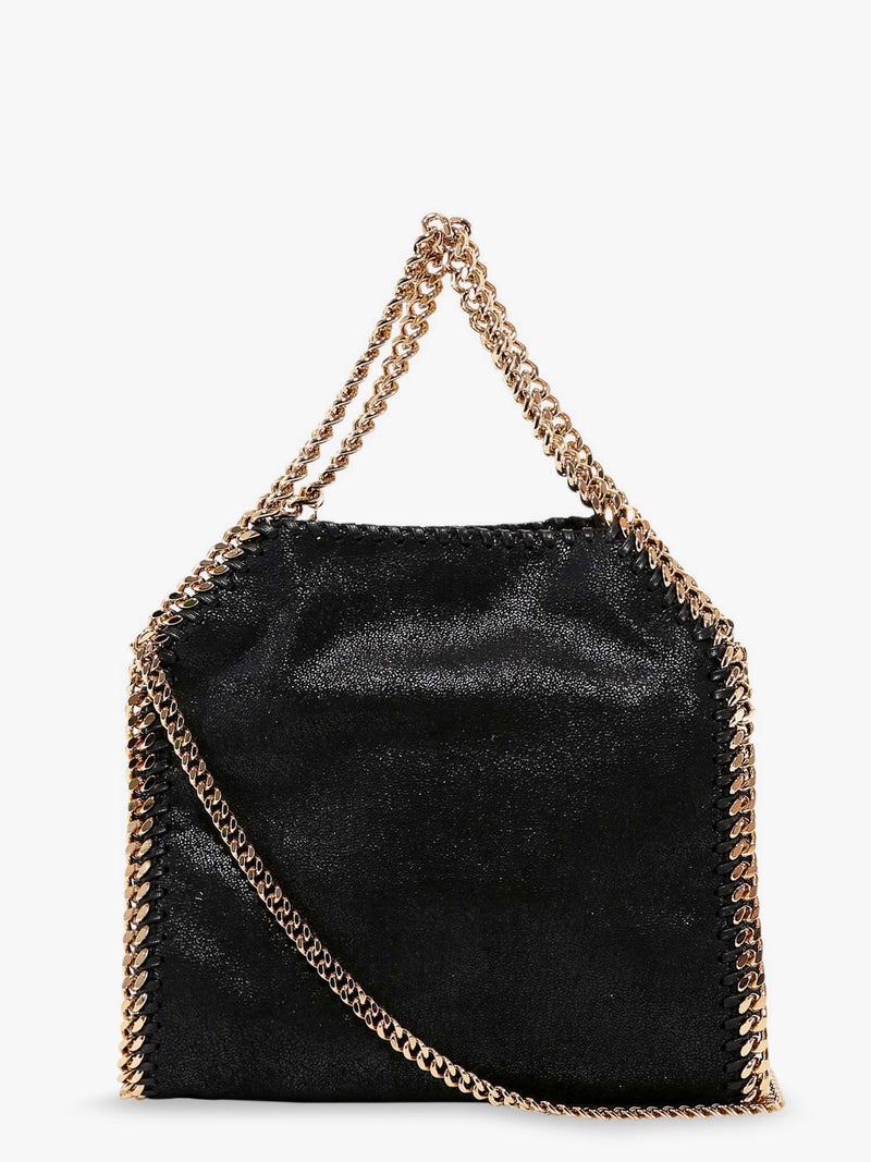 Stella Mccartney Stella McCartney Falabella Mini Shaggy Deer Crossbody Bag Black - World Class Fashion