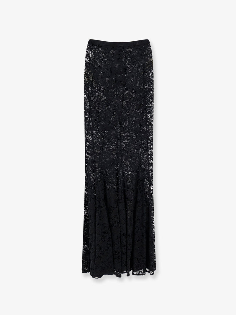 Actualee Actualee Lace Maxi Skirt Black - World Class Fashion