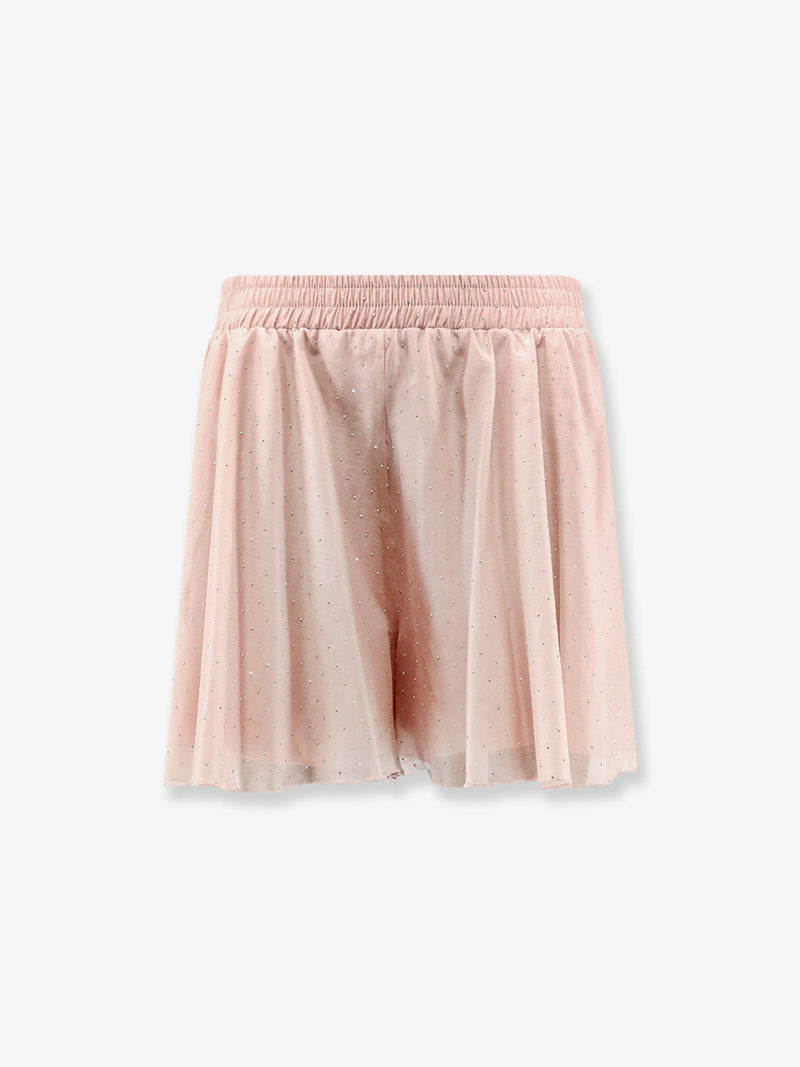 Actualee Actualee Rhinestone Shorts Pink Women - World Class Fashion