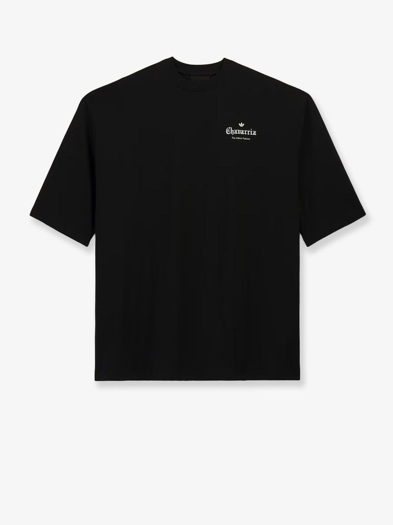 Adidas X Willy Chavarria Camiseta de Algodón Negra Adidas X Willy Chavarria con Logo WC - World Class Fashion