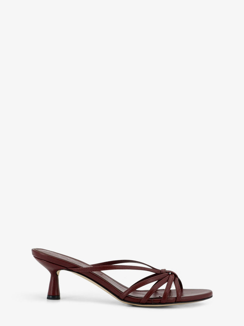 Aeyde Aeyde Abby Leather Sandals Beige Women - World Class Fashion