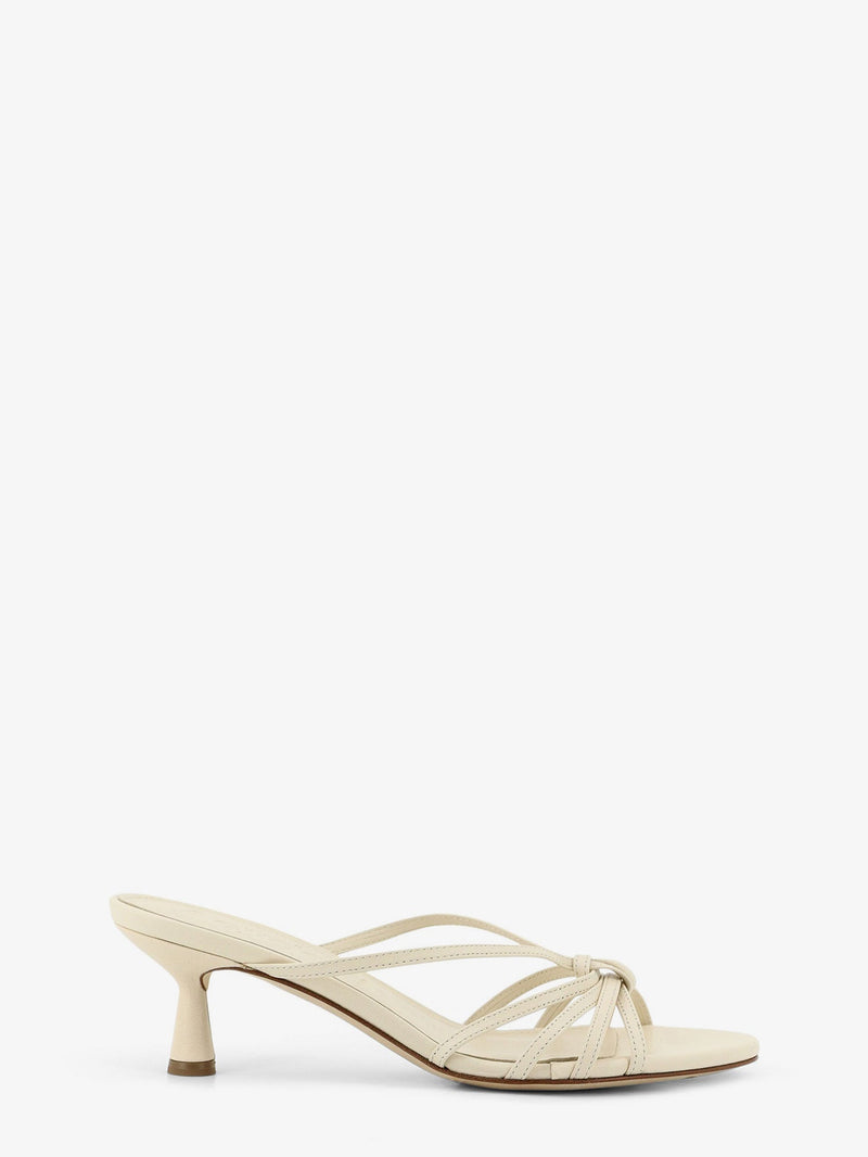 Aeyde Aeyde Abby Leather Sandals Beige Women - World Class Fashion