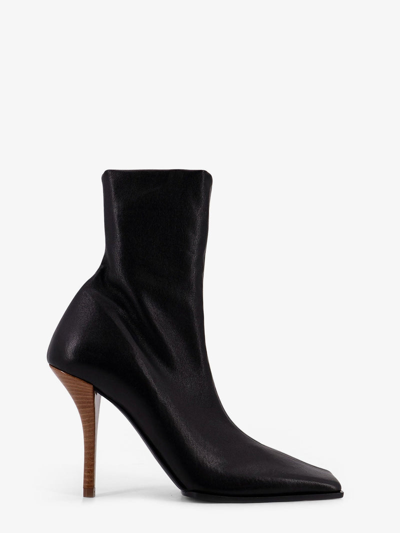 Alaia Botas de cuero Alaia negras para mujer - World Class Fashion