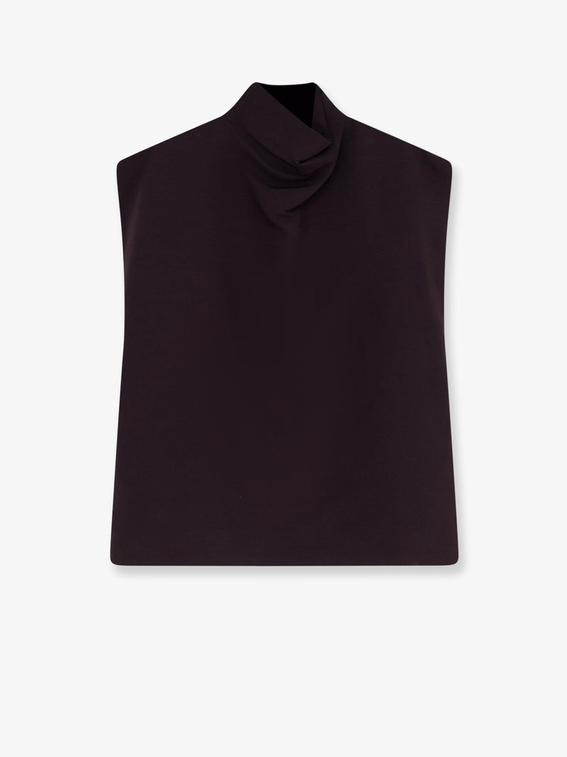 Alaia Alaia Paper and Viscose Top Purple - World Class Fashion