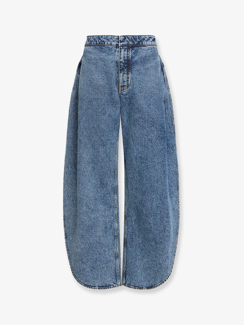 Alaia Alaia Blue Denim Jeans - World Class Fashion