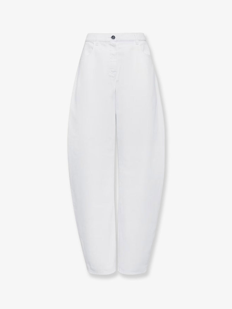Alaia Pantalones vaqueros curvados Alaïa blancos - World Class Fashion