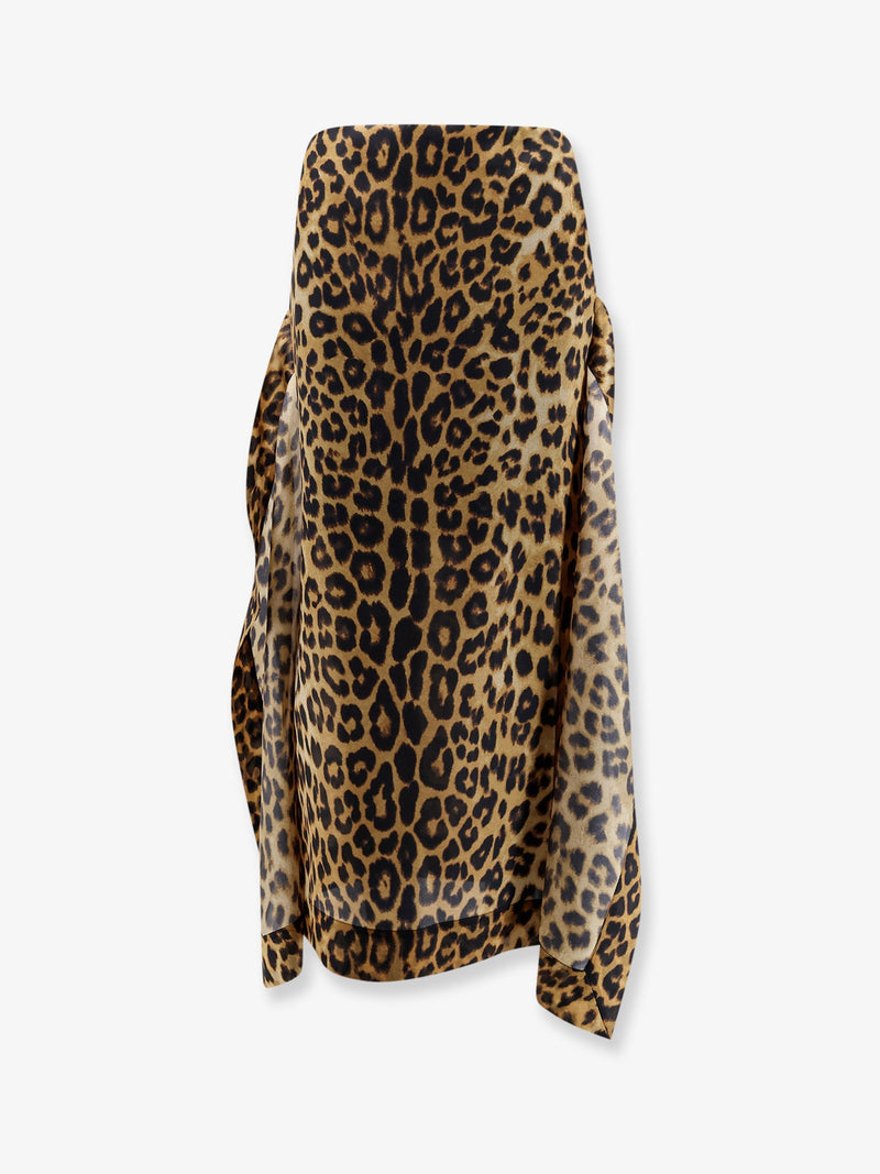Alberta Ferretti Falda de seda con estampado animal de Alberta Ferretti - World Class Fashion