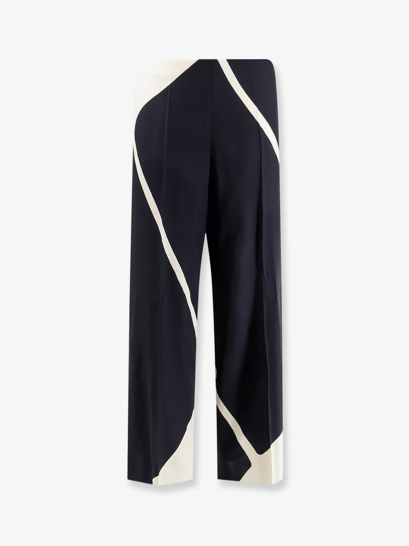 Alberta Ferretti Pantalones Alberta Ferretti de viscosa negros para mujer - World Class Fashion