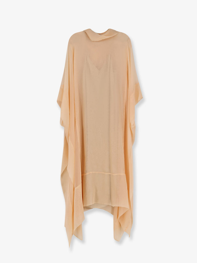 Alberta Ferretti Alberta Ferretti Vestido de Gasa Naranja Mujer - World Class Fashion