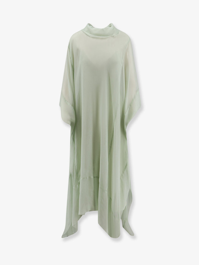 Alberta Ferretti Alberta Ferretti Vestido de Gasa Verde Mujer - World Class Fashion