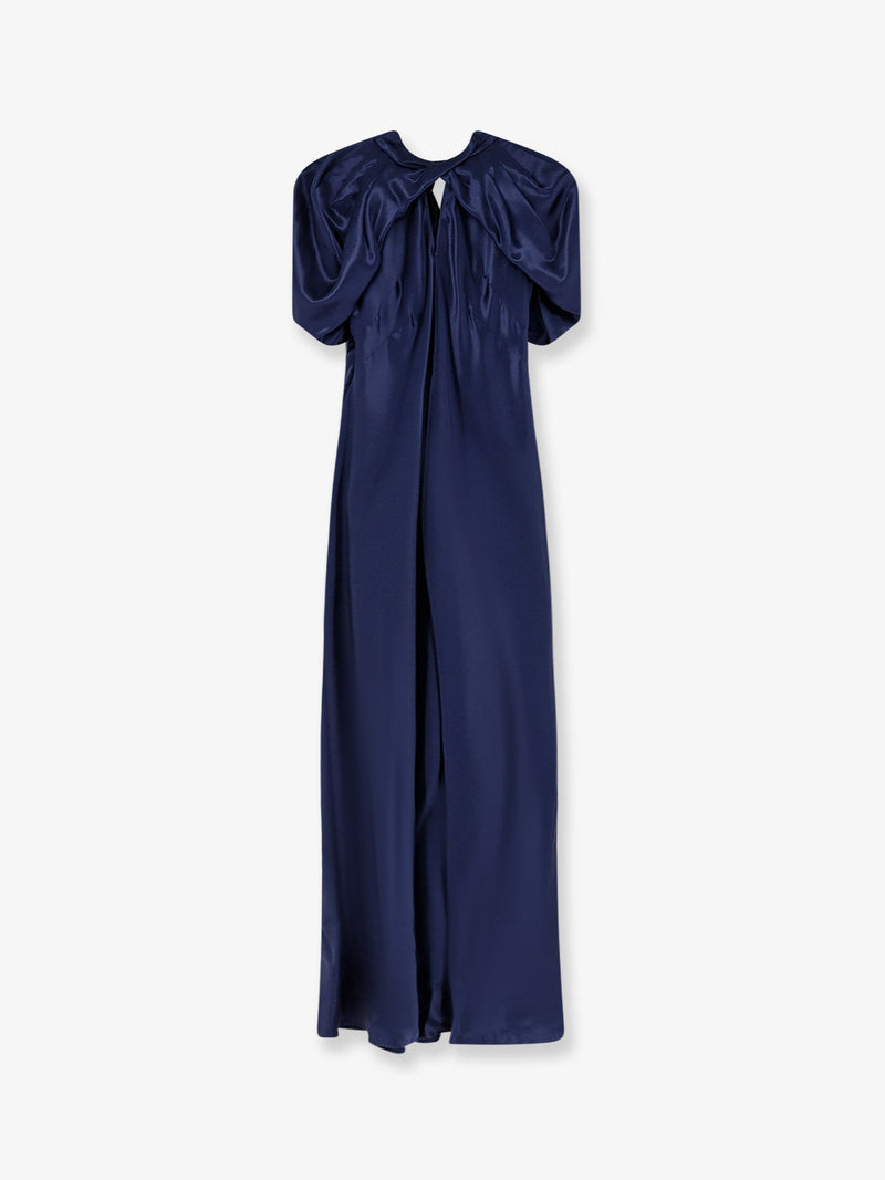 Alberta Ferretti Alberta Ferretti Vestido Largo de Viscosa Azul para Mujer - World Class Fashion