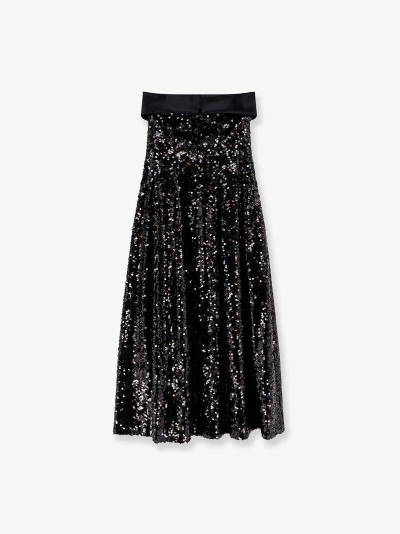 Alberta Ferretti Traje con bordado de lentejuelas negro de Alberta Ferretti - World Class Fashion