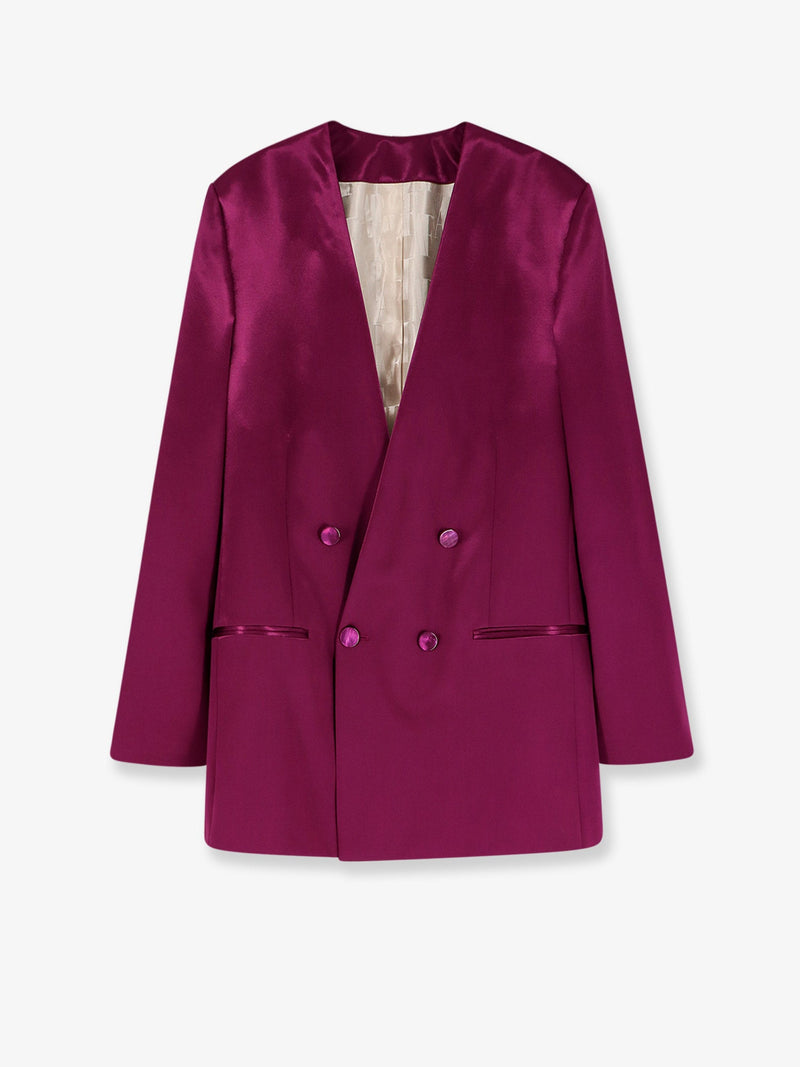 Alberta Ferretti Blazer de satén morado para mujer Alberta Ferretti - World Class Fashion