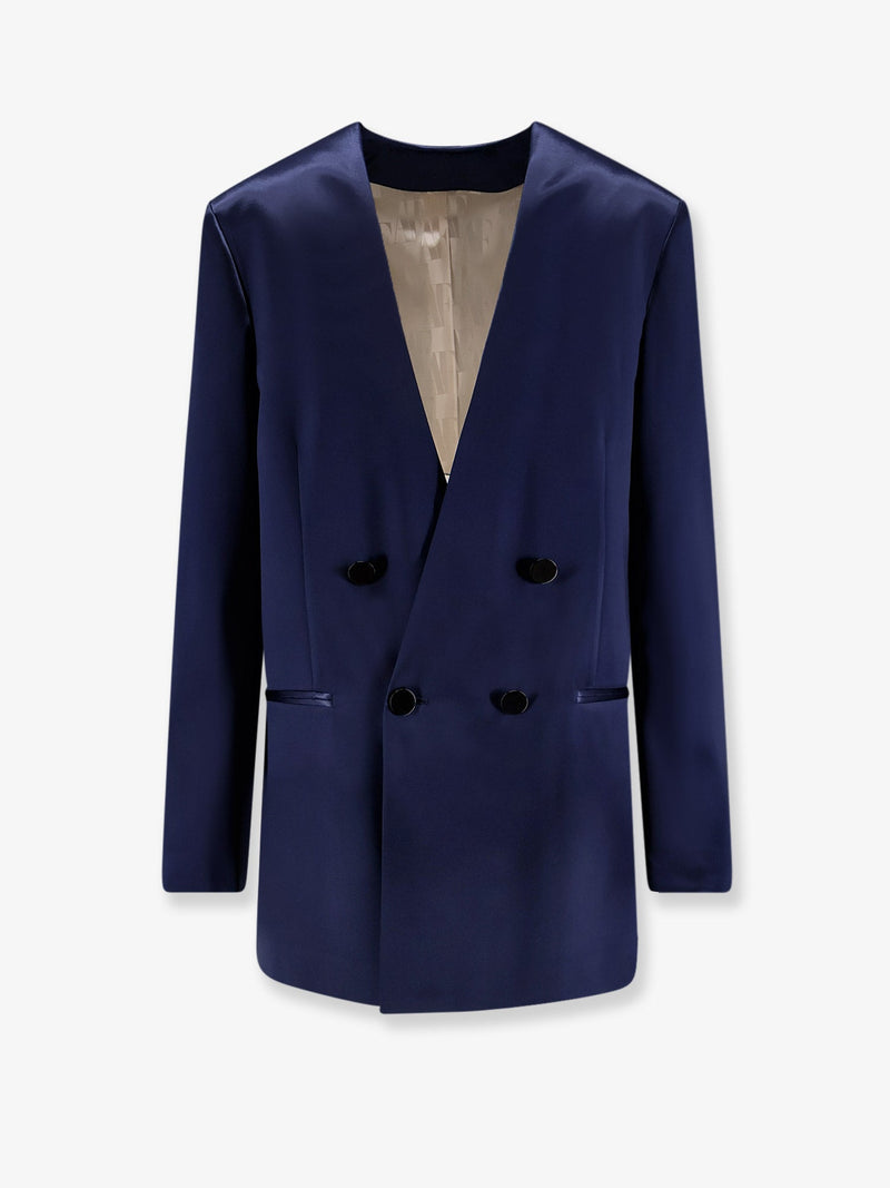 Alberta Ferretti Blazer de satén Alberta Ferretti azul para mujer - World Class Fashion