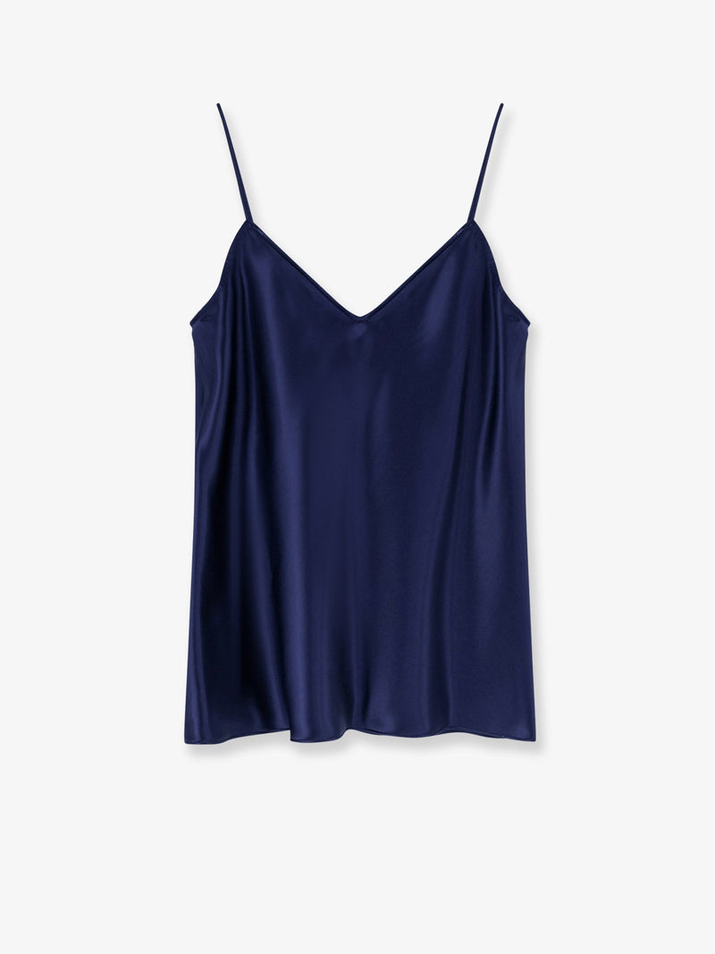 Alberta Ferretti Alberta Ferretti Satin Top Blue Women - World Class Fashion