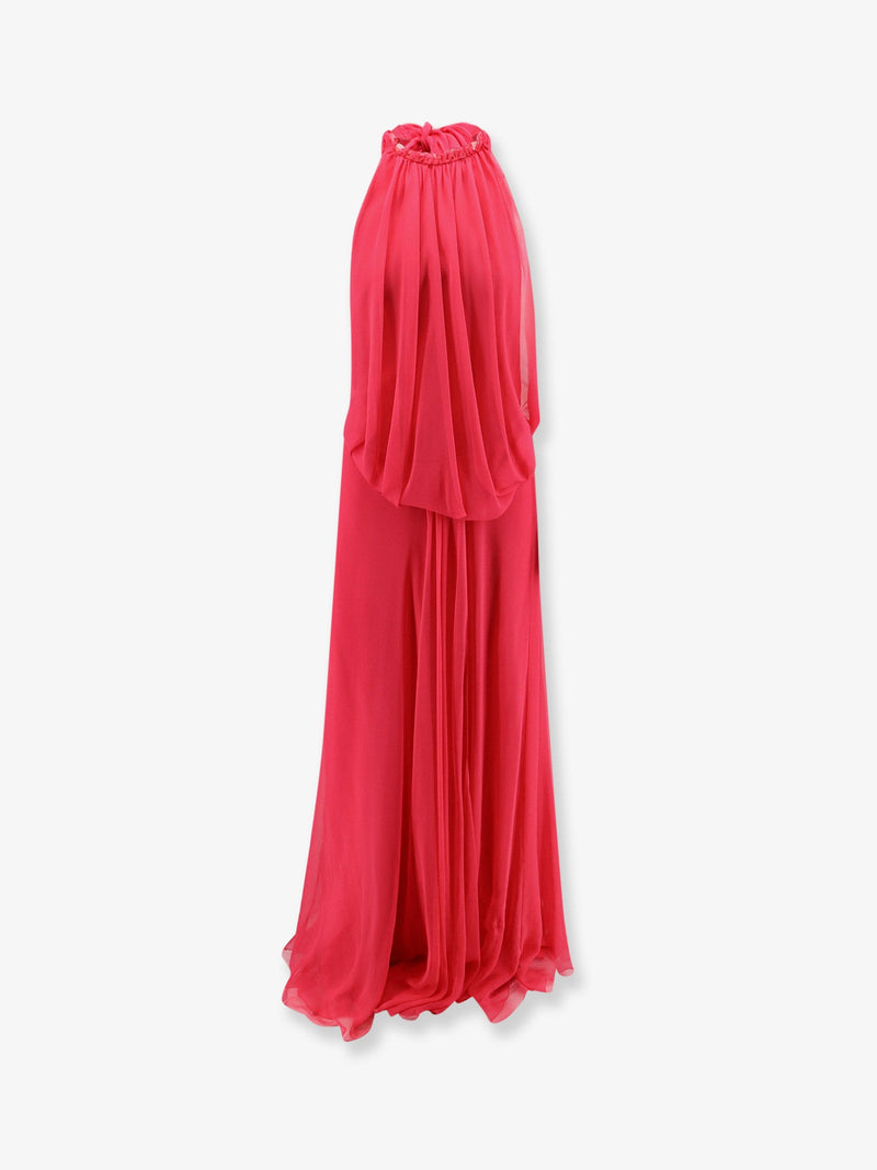 Alberta Ferretti Alberta Ferretti Vestido Largo de Seda Rosa - World Class Fashion