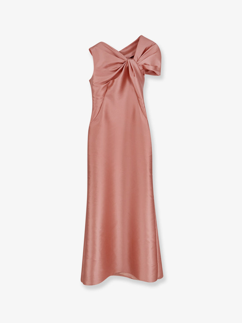 Alberta Ferretti Vestido largo Alberta Ferretti Mikado rosa - World Class Fashion