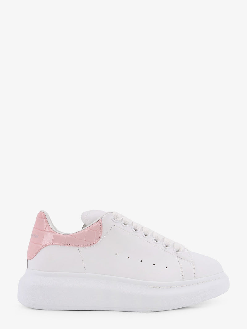 Alexander McQueen Zapatillas extragrandes de cuero Alexander McQueen blancas - World Class Fashion
