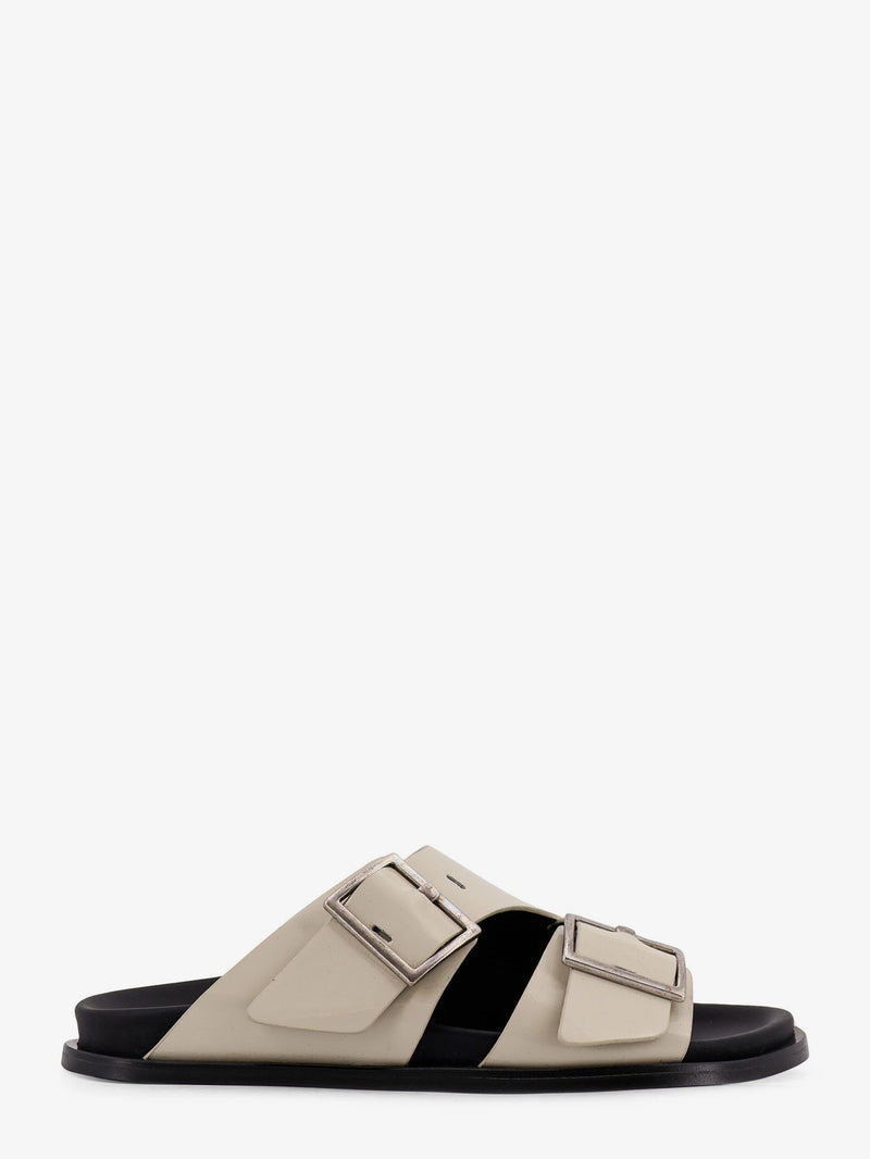 Alohas Alohas Alba Low Leather Sandals Beige - World Class Fashion