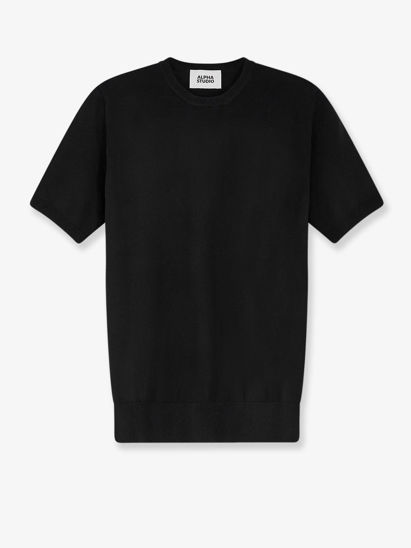 Alpha-studio Suéter de algodón Alpha-Studio negro para hombre - World Class Fashion