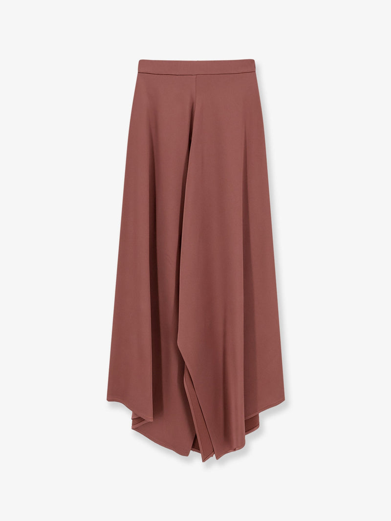 Alysi Alysi Satin Asymmetrical Skirt Pink Women - World Class Fashion